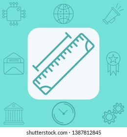 Ruler vector icon sign symbol
