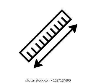 ruler vector icon template