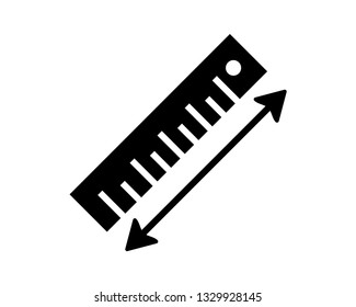 ruler vector icon template