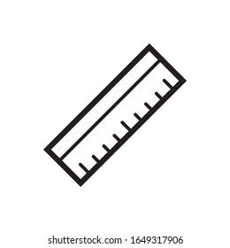ruler vector icon, ruler in trendy flat style