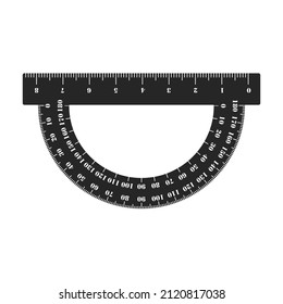 Ruler vector icon.Black vector icon isolated on white background ruler.