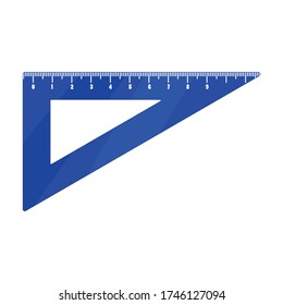 Ruler vector icon.Cartoon vector icon isolated on white background ruler.