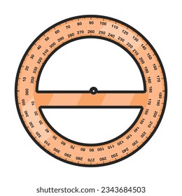 Ruler vector icon.Color vector icon isolated on white background ruler.