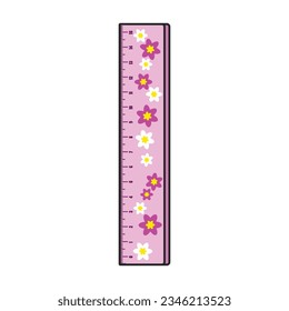Ruler vector icon.Color vector icon isolated on white background ruler.