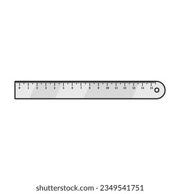 Ruler vector icon.Color vector icon isolated on white background ruler.