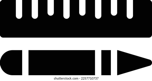 ruler Vector illustration on a transparent background. Premium quality symmbols. Glyphs vector icons for concept and graphic design. 
