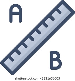 ruler Vector illustration on a transparent background. Premium quality symbols. Stroke vector icon for concept and graphic design.