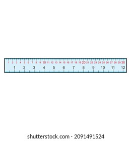 ruler vector illustration,isolated on white background,top view