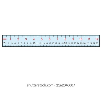ruler vector illustration,isolated on white background,top view