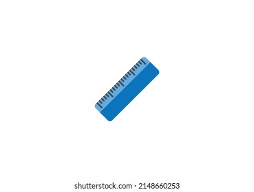 Ruler Vector Isolated Emoticon. Ruler Icon