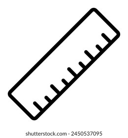 Ruler Vector Line Icon Design