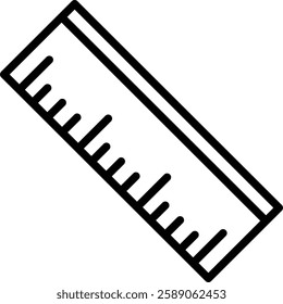 Ruler Vector Line Icon Design