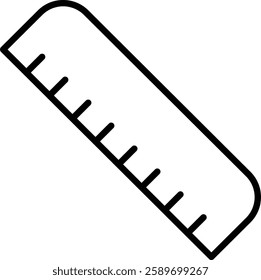 Ruler Vector Line Icon Design