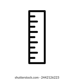 ruler vector line icon symbol