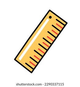 ruler vector on white background