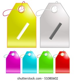 Ruler. Vector tags.