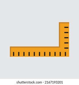 Ruler vector for website symbol icon presentation
