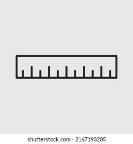 Ruler vector for website symbol icon presentation
