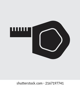 Ruler vector for website symbol icon presentation