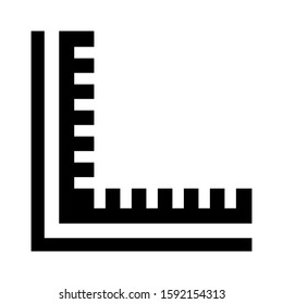 rulers icon isolated sign symbol vector illustration - high quality black style vector icons
