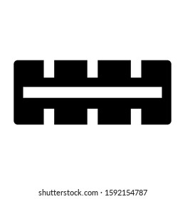 rulers icon isolated sign symbol vector illustration - high quality black style vector icons
