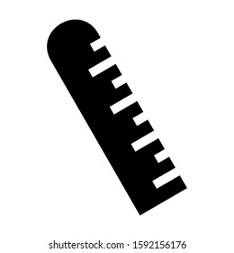rulers icon isolated sign symbol vector illustration - high quality black style vector icons
