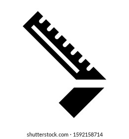 rulers icon isolated sign symbol vector illustration - high quality black style vector icons
