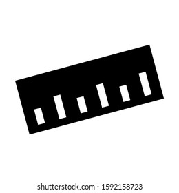 rulers icon isolated sign symbol vector illustration - high quality black style vector icons
