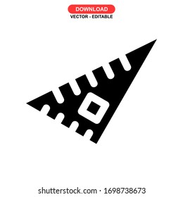 rulers icon or logo isolated sign symbol vector illustration - high quality black style vector icons
