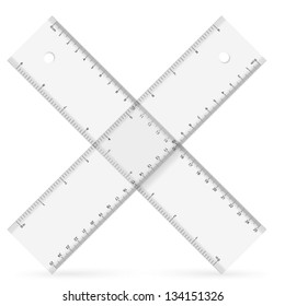 Rulers icon on a white background. Vector illustration.