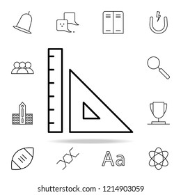 rulers icon. school icons universal set for web and mobile