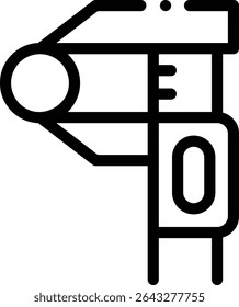Icono de Reglas. Diseño De Estilo Lineal Delgado Aislado Sobre Fondo Blanco