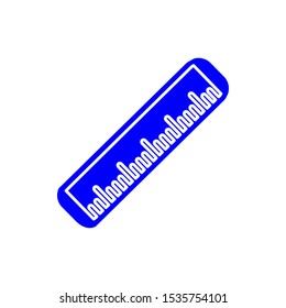rulers icon trendy flat design