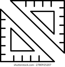 Rulers Icon Vector Element line icon design vector icons