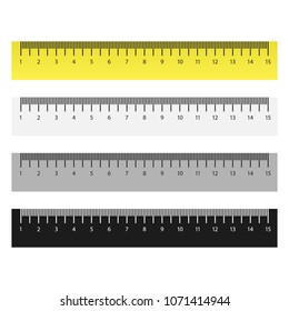 Ruler Measuring Scale Markup Rulers Vector Stock Vector (Royalty Free ...