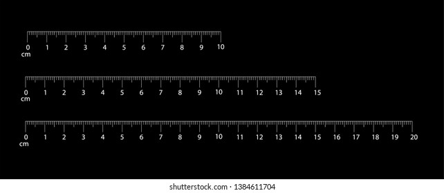 Rulers Inch and metric rulers. Measuring tool. Centimeters and inches measuring scale cm metrics indicator. Scale for a ruler in inches and centimeters. Measuring scales.