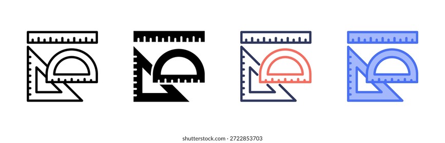 Rulers Multi Style Icon Set