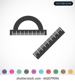 Rulers vector icon
