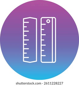Rulers vector icon. Can be used for printing, mobile and web applications.