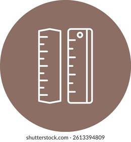 Rulers vector icon. Can be used for printing, mobile and web applications.