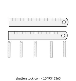 rulers vector icon design template