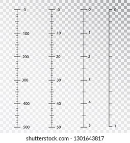 Rulers vector. Measuring tool. Centimeters and inches measuring scale cm metrics indicator. Scale for a ruler in inches and centimeters. Measuring scales