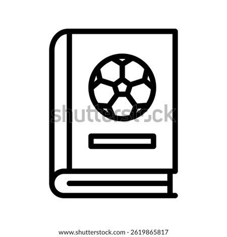 Rules Book Line Vector Illustration Isolated On White Background.