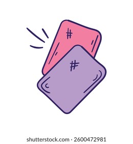 Rules doodle icon with white background vector stock illustration