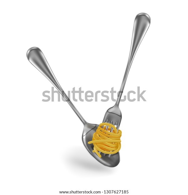 Rules Etiquette How Eat Pasta Spaghetti Stock Vector (Royalty Free