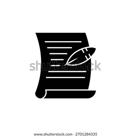 Rules Icon With Glyph Style