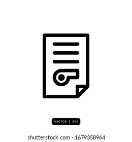 Rules Icon Vector - Sign or Symbol