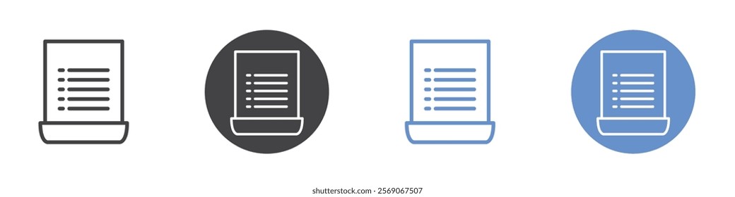 Rules icon vector symbol outline sign