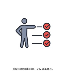Regelsymbol. vector.Editable stroke.linear style sign for use web design,logo.Symbol illustration.