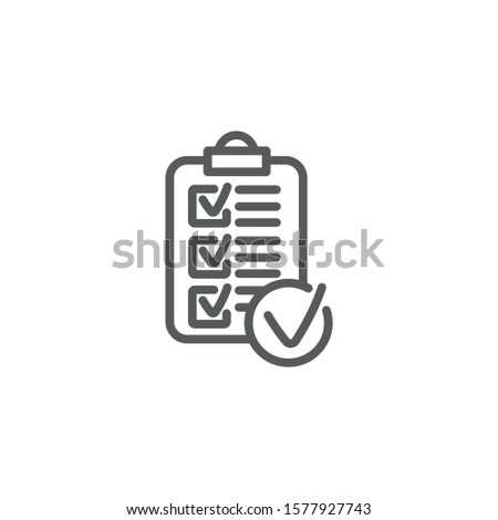 Rules line icon on white background